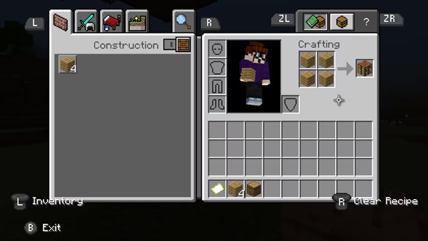 receita minecraft material